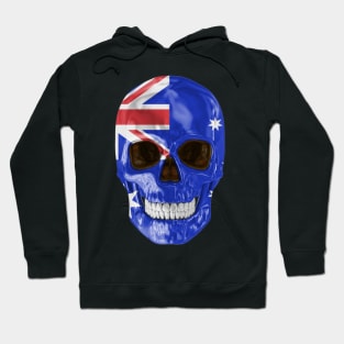 Australia Flag Skull - Gift for Australian With Roots From Australia Hoodie